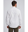 Бяла памучна мъжка риза Amon-1 снимка