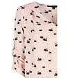 Дамска блуза в цвят сьомга с принт Karmina-2 снимка