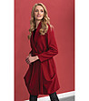 Червено дамско палто Ever-0 снимка