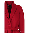 Червено дамско палто Ever-2 снимка