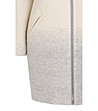 Вълнено дамско палто в цвят крем и сиво Daga-3 снимка