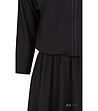 Черна разкроена рокля Altea-3 снимка