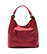 Червена кожена дамска чанта Wilma-1 снимка