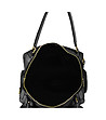 Дамска кожена чанта в черно Sally-3 снимка