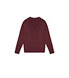Дамски пуловер в цвят бургунд-4 снимка