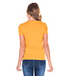 Жълта памучна дамска тениска Kristin-1 снимка