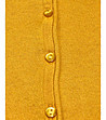 Жълта дамска жилетка от мерино и памук Harriet-1 снимка