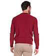 Мъжки пуловер в червено Cesare-1 снимка