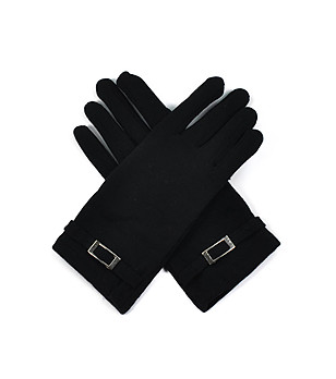 Дамски черни ръкавици Trixie снимка