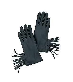 Черни ръкавици с ресни Hera снимка