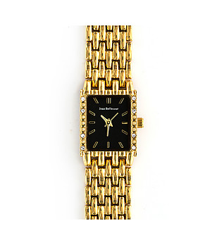 Правоъгълен златист дамски часовник Hilaria снимка