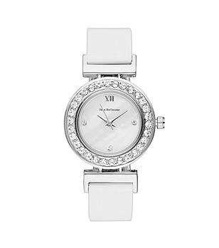 Дамски часовник в сребристо и бяло Armina снимка