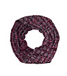 Дамски кръгъл шал в меланж на черно, сиво и червено Nanny-0 снимка