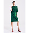 Зелена рокля с джобове Helena-0 снимка
