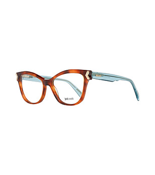 Рамки за очила в цвят хавана със сини дръжки Faye снимка