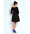 Черна разкроена рокля Mimi-1 снимка