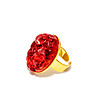 Дамски пръстен с червен елемент Lora-0 снимка