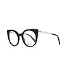 Черни дамски рамки за очила с метални дръжки Lorina-0 снимка