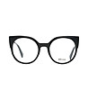 Черни дамски рамки за очила с метални дръжки Lorina-1 снимка
