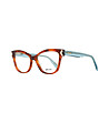 Рамки за очила в цвят хавана със сини дръжки Faye-0 снимка