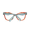 Рамки за очила в цвят хавана със сини дръжки Faye-2 снимка