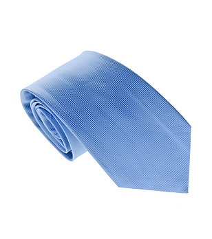 Синя вратовръзка с фино каре снимка