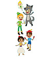 Детски декоративен стикер Приказни герои-1 снимка