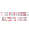 Детски декоративен стикер The princess sleeps here-1 снимка