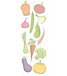 Декоративен стикер за кухня Légumes-1 снимка