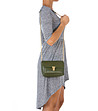 Зелена кожена дамска чанта за рамо Tiffy-3 снимка