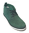 Зелени дамски велурени обувки-2 снимка
