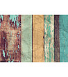 Фототапет от нетъкан текстил - 8 части Colored Wooden Wall-2 снимка