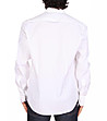 Бяла памучна мъжка риза Adam -1 снимка