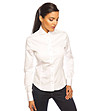 Бяла памучна дамска риза Ivon-0 снимка
