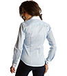 Памучна дамска риза в светлосиньо и бяло Lilana-1 снимка