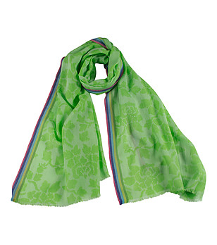 Зелен памучен дамски шал Carmen снимка