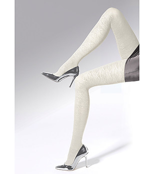 Фигурален чорапогащник в цвят екрю 50 DEN Luxury снимка