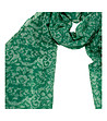 Зелен вълнен дамски шал Amelie-1 снимка