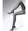 Сив фигурален чорапогащник 50 DEN Luxury-0 снимка