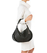Черна дамска чанта от естествена кожа Blanch-3 снимка