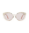 Златисти дамски слънчеви очила с розови лещи Sanoma-2 снимка