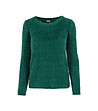Зелен пухкав дамски пуловер Shirley-3 снимка