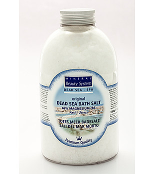 Анти стрес соли за вана с високо съдържание на магнезий 1 кг снимка