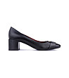Черни дамски кожени обувки Holly-2 снимка