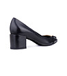 Черни дамски кожени обувки Holly-3 снимка