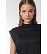Дамска блуза в черен нюанс-2 снимка