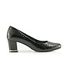 Дамски черни кожени обувки Patricia-0 снимка