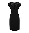 Елегантна черна рокля Loretta-0 снимка