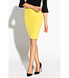 Елегантна пола в цвят лимон Ema-0 снимка