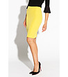 Елегантна пола в цвят лимон Ema-2 снимка